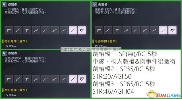 刀剑神域夺命凶弹全工具技能及武器属性分析