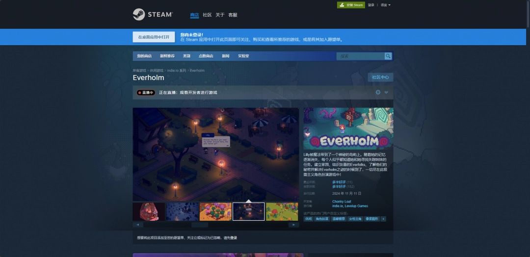 《Everholm》游戏游玩平台介绍