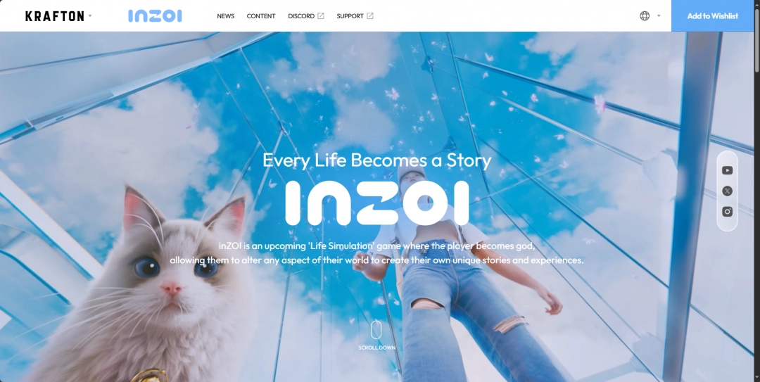 《inZOI》游戏官网地址介绍
