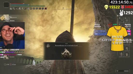 享受折磨：玩家无强化通关老头环DLC 死超1.5万次！
