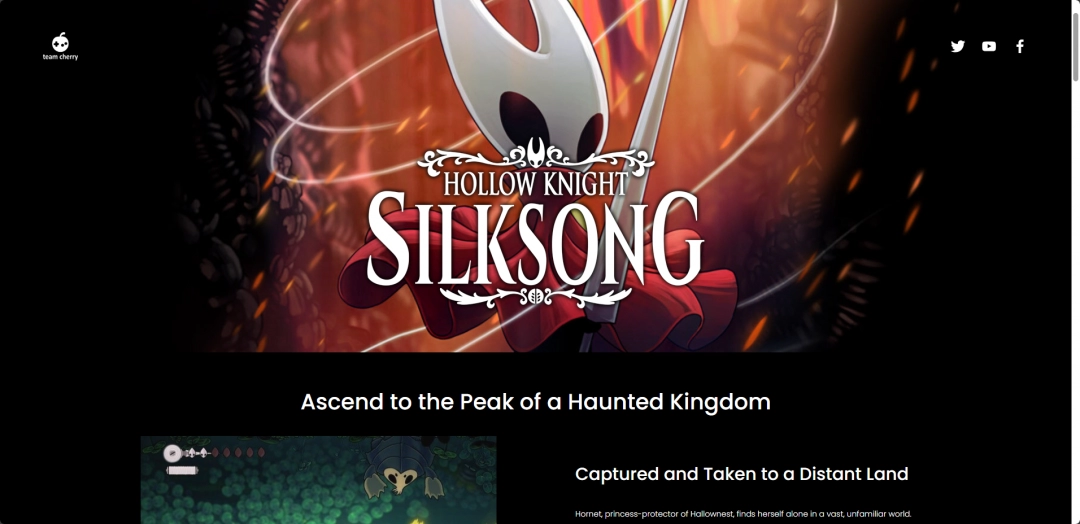 《空洞骑士：丝之歌》游戏官网地址介绍