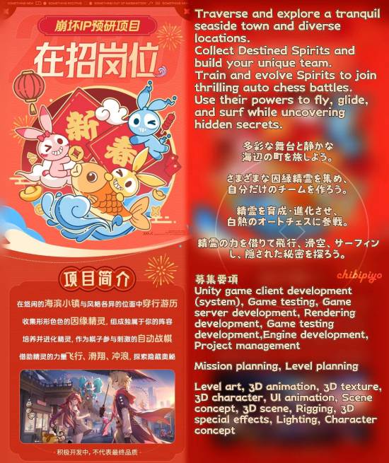 米哈游注册《崩坏因缘精灵（Honkai: Nexus Anima）》商标！是否为自动战旗游戏？