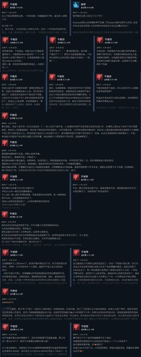 国产《无限暖暖》Steam遭差评轰炸！好评率暴跌至47%
