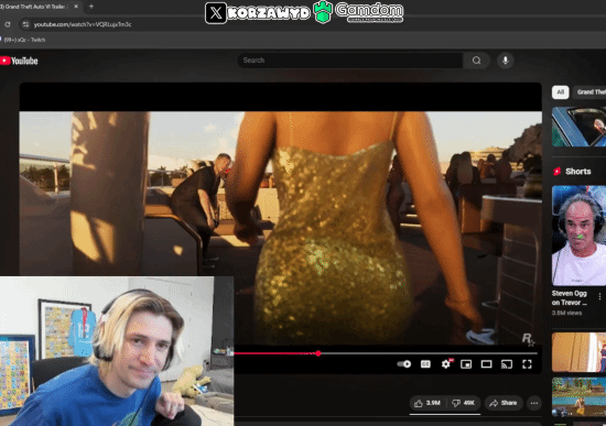 这身材实在太出色！XQC被《GTA6》女主“硬控”10秒钟