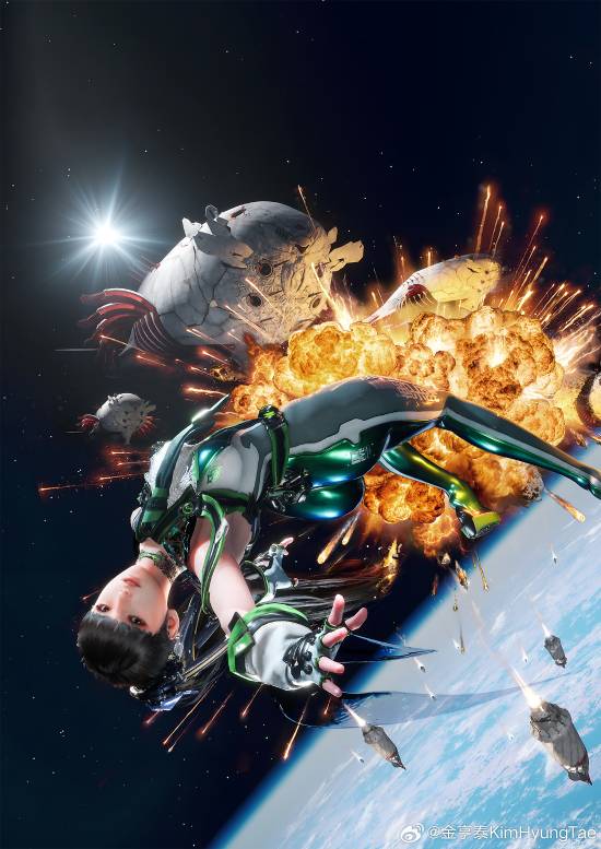 《剑星》主视觉图重制版公布！伊芙绝美身材更吸睛了