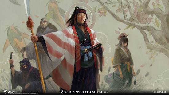 《刺客信条：影》设计师晒概念图：弥助鬼面铠甲霸气外露