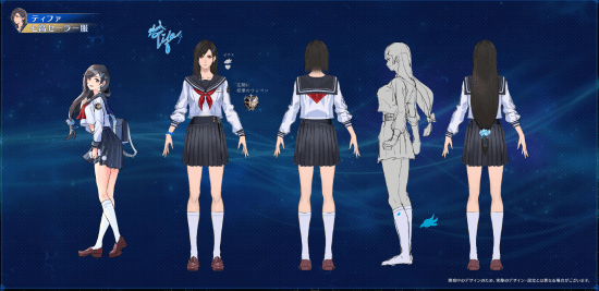 《最终幻想7：永恒危机》超赞人设概念图：水手服蒂法和不良少女爱丽丝!