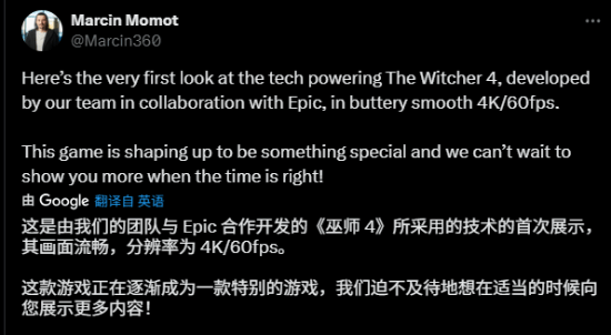 CDPR称《巫师4》拥有最优秀的人才！这会是一款特别的作品