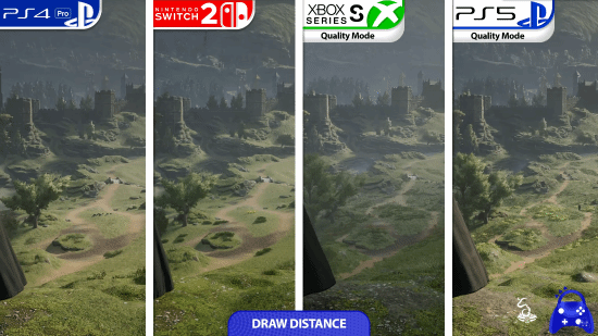 《霍格沃茨之遗》四主机画面对比：Switch2表现更接近PS4 Pro