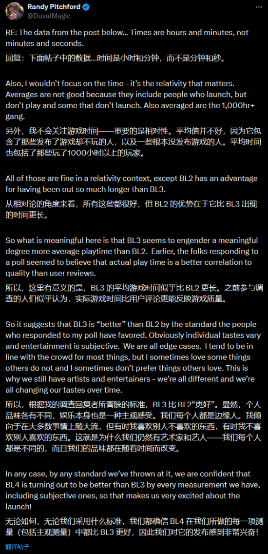 《无主之地》CEO：《无主之地4》在任何标准之下都比《无主之地3》更好