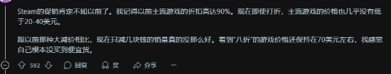 玩家吐槽Steam夏促“平平无奇”：毫无购买欲！