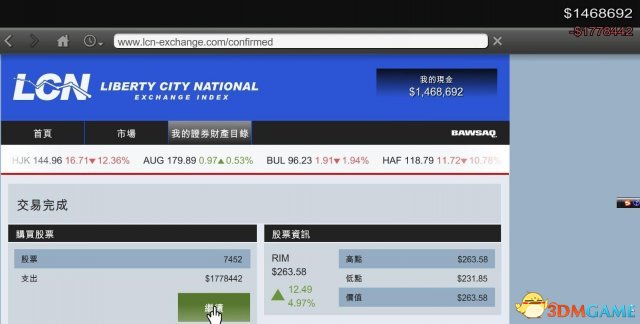 GTA5炒股刷钱教程 侠盗猎车5怎么炒股赚钱