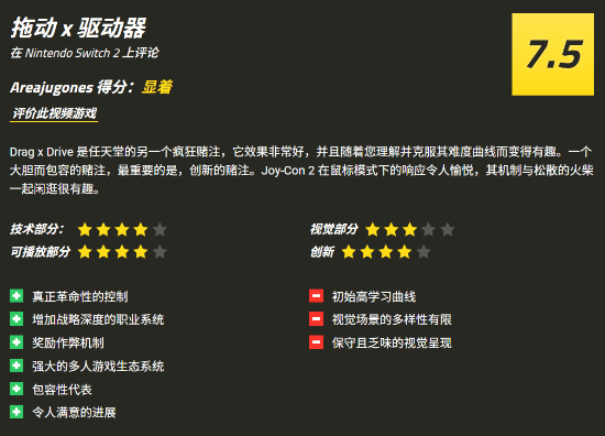 M站只有一家媒体给了《拖曳＆突破》好评：一次大胆的创新