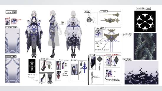 《忍者龙剑传4》绝美白毛御姐设计稿公开！身材极其出色