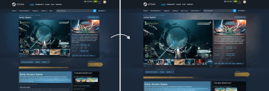 Steam发生重大变化！商店页面现已正式加宽改版