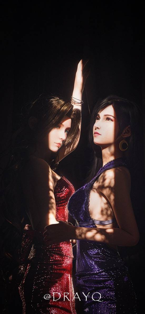 蒂法3D新美图！身穿优雅蓝衣 女友感拉满