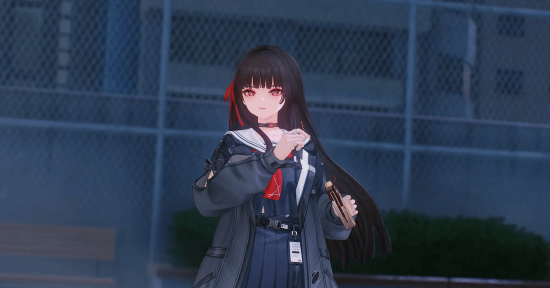 《鸣潮》新角色战斗演示：黑长直JK少女挥舞大剪刀！