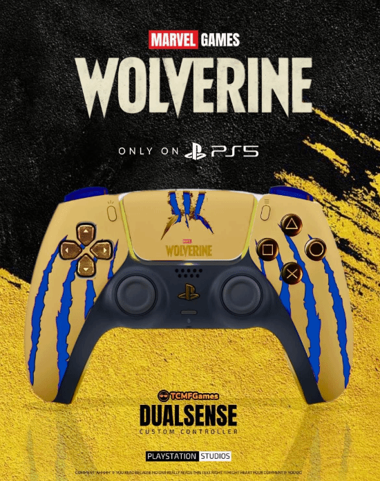 博主设计超帅《漫威金刚狼》主题PS5手柄：如果真出了你会买吗？