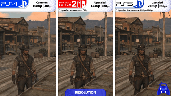 《荒野大镖客》PS4与PS5画面对比：画质略微提升