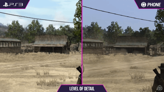 《荒野大镖客》PS3和手机画面对比：你认为谁赢了？