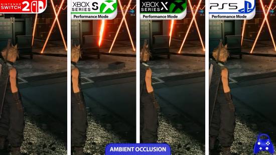 《最终幻想7：重制版》NS2对比PS5、XSX！差距明显