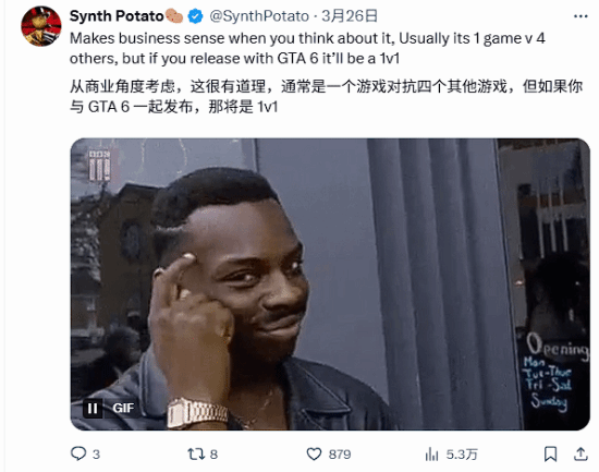 惊世智慧！Rockstar前高管称《GTA》的竞品机会来了：现在只剩《GTA》一家独大了