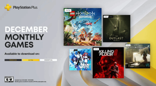 PS+一月会免阵容公布：《极品飞车22》《传奇米老鼠：重制版》等大作!