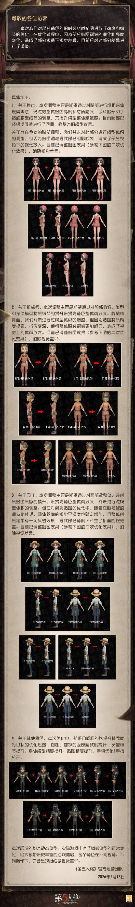 网易《第五人格》回应女角色擦边争议：未修改模型 是贴图导致的视觉误差