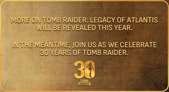 官方称：《古墓丽影》30周年之际 新作《亚特兰蒂斯遗迹》今年将释更多信息